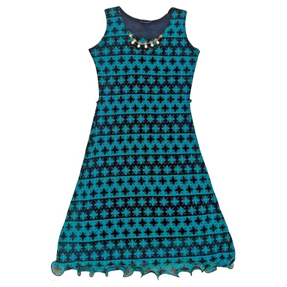 Zola Dresses & Skirts - Zola Vintage Spring Necklace Women's Stretchable Skater Knee Length Dress Size S
